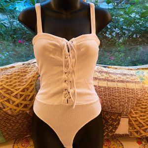 LA Hearts White Bodysuit